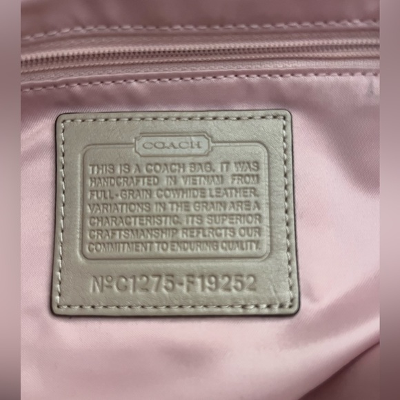 ** SOLD **Leather Coach Bag - Picture 4 of 4